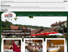 Tablet Screenshot of gaestehaus-haass.de